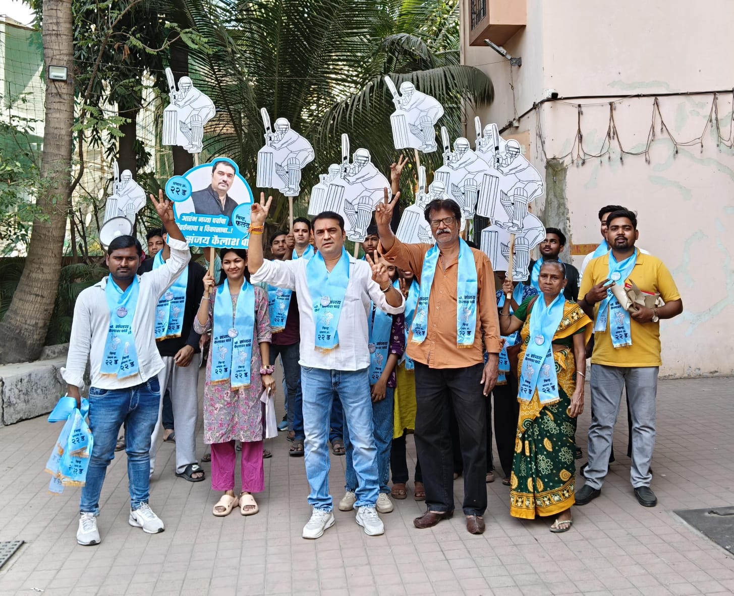 वसई में प्रभाग संख्या 22 के निर्दलीय प्रत्याशी संजय पांडे को सर्वधर्मीय समर्थन